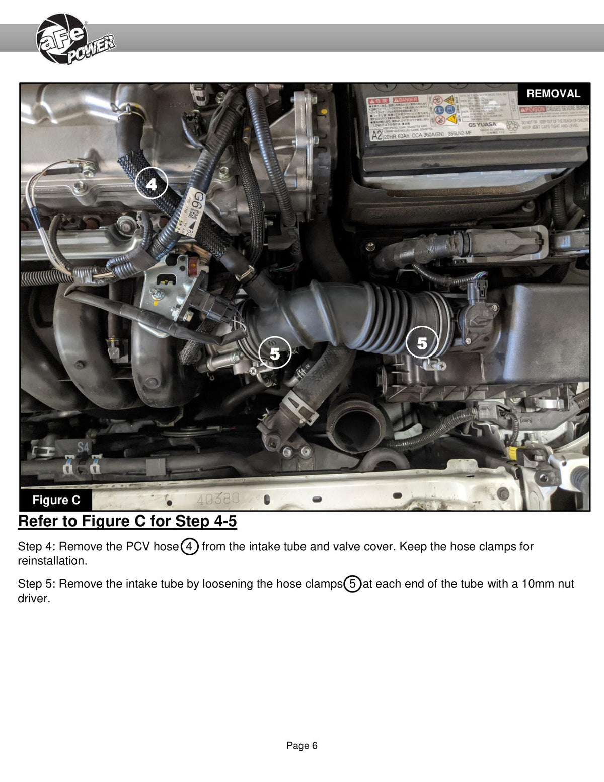 aFe Takeda Stage-2 AIS w/ Pro 5R Media Intake | Toyota C-HR L4-2.0L (17-20) (56-10018R)
