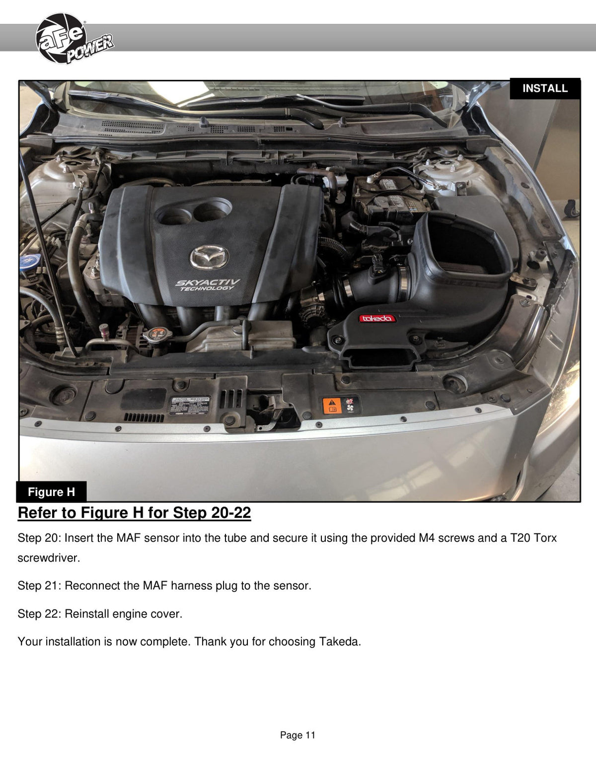 aFe Takeda Stage-2 Pro Dry S Cold Air Intake | Mazda 3 L4-2.0L (14-18) (56-10020D)