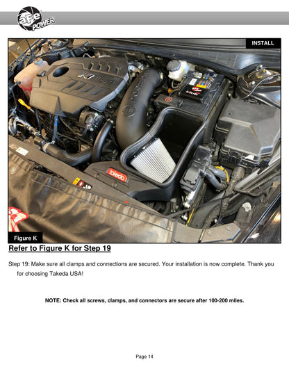 aFe Takeda Stage-2 Pro 5R Cold Air Intake | Hyundai Elantra N 2022 (56-10057R)