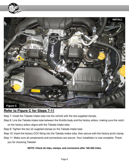 aFe Takeda Super Stock Induction System w/ Pro 5R | Toyota GR86 / Subaru BRZ H4-2.4L (56-50056R)