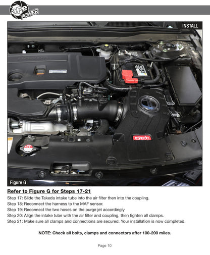 aFe Takeda Momentum Pro DRY S Cold Air Intake | Honda Accord I4 2.0L (18) (56-70003D)
