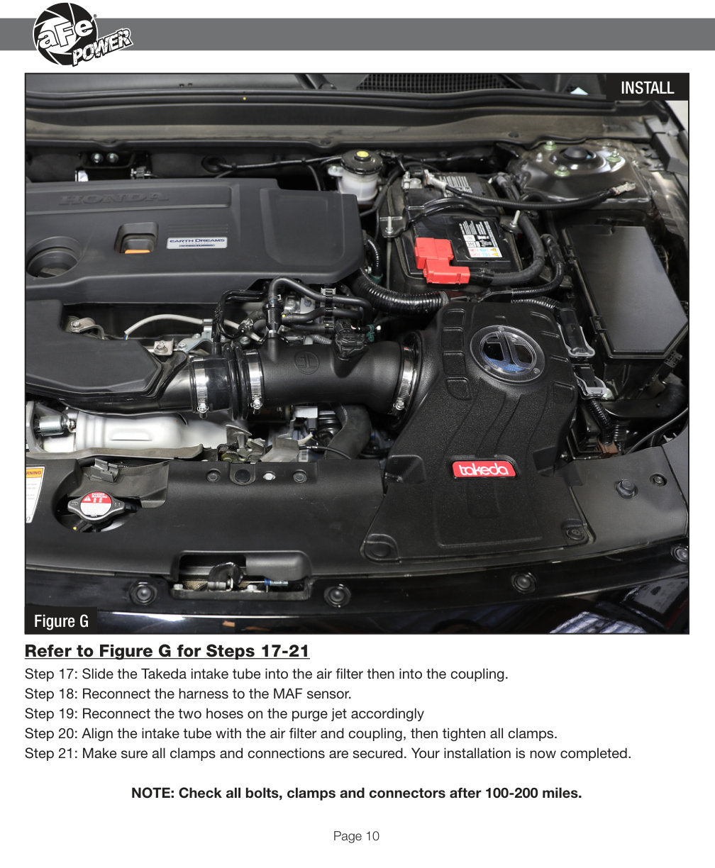 aFe Takeda Momentum PRO 5R Cold Air Intake | Honda Accord I4 2.0L 2018 (56-70003R)