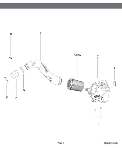 aFe Takeda Momentum Pro 5R Cold Air Intake | Hyundai Elantra Sport L4 1.6L (17-20) (56-70005R)