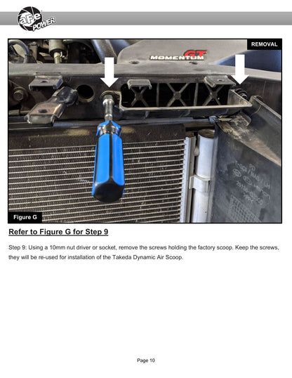 aFe Momentum D.A.S. Blue Air Scoop | Hyundai Elantra GT (56-70005SL)