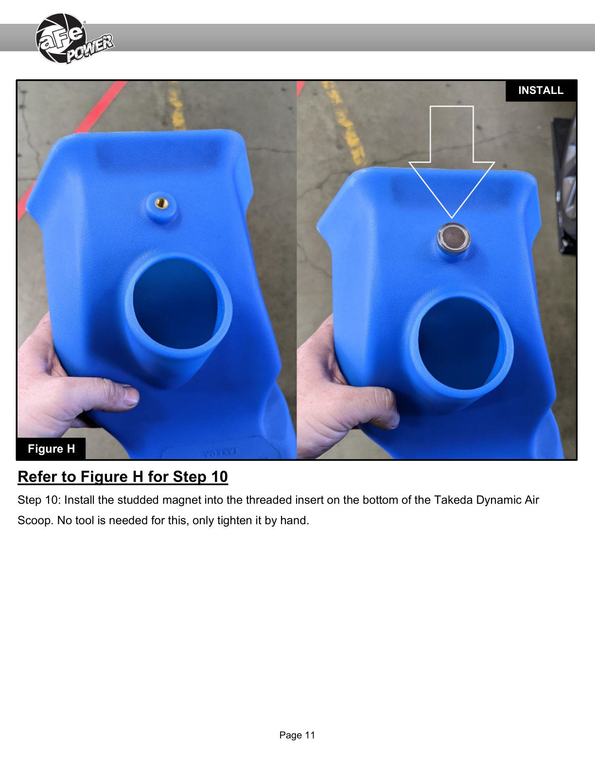 aFe Momentum D.A.S. Blue Air Scoop | Hyundai Elantra GT (56-70005SL)