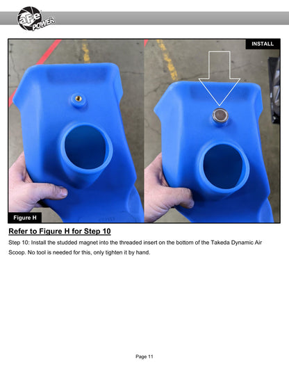 aFe Momentum D.A.S. Blue Air Scoop | Hyundai Elantra GT (56-70005SL)