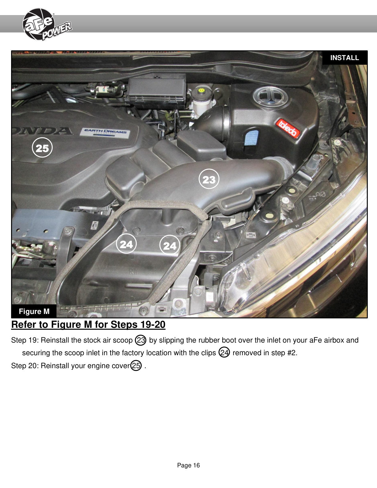 aFe Takeda Momentum Pro Dry S Cold Air Intake System | Honda Ridgeline V6 3.5L (56-70013D)