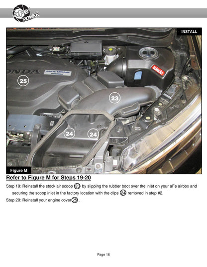aFe Takeda Momentum Pro Dry S Cold Air Intake System | Honda Ridgeline V6 3.5L (56-70013D)