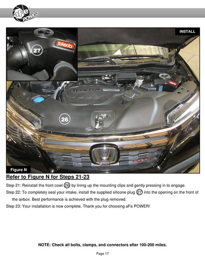 aFe Takeda Momentum Pro Dry S Cold Air Intake System | Honda Ridgeline V6 3.5L (56-70013D)