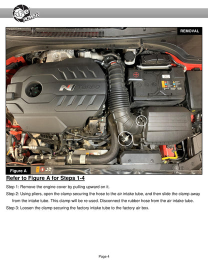 aFe Takeda Momentum Cold Air Intake w/ Pro DRY S Filter | Hyundai Veloster N (19-20) (56-70021D)
