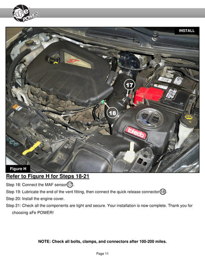 aFe Momentum GT Pro 5R Intake System | Ford Fiesta ST L4-1.6L (14-15) (56-70022R)