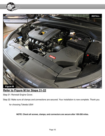 aFe Takeda Momentum Pro DRY S Cold Air Intake | Hyundai Elantra L4 2.0L (16-20) (56-70024D)