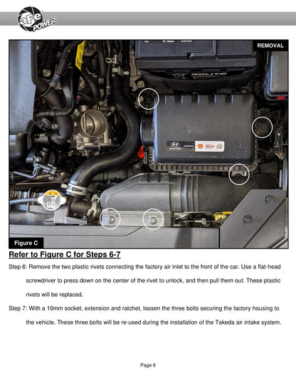 aFe 16-20 Hyundai Elantra L4 2.0L Takeda Momentum Pro 5R Cold Air Intake (56-70024R)