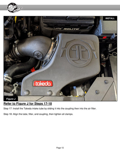 aFe 16-20 Hyundai Elantra L4 2.0L Takeda Momentum Pro 5R Cold Air Intake (56-70024R)