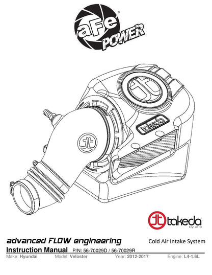 aFe Takeda Momentum 12-17 Hyundai Veloster Pro 5R (56-70029R)