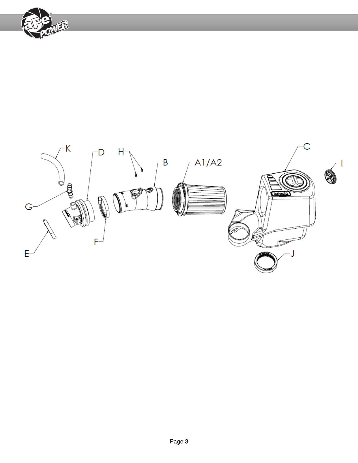 aFe Cold Air Intake System | Toyota Corolla (19-20) (56-70031R)