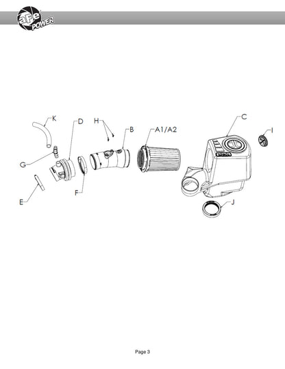 aFe Cold Air Intake System | Toyota Corolla (19-20) (56-70031R)