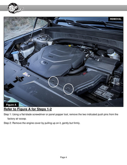 aFe Takeda Momentum Pro Dry S Cold Air Intake | Kia Telluride/Hyundai Palisade V6 3.8L (20-22) (56-70033D)