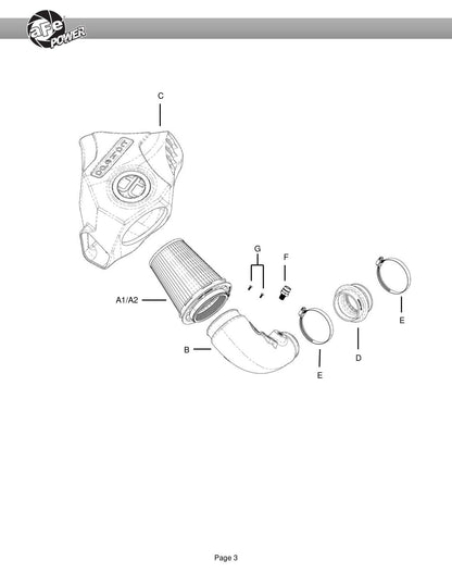 aFe Takeda Momentum Pro Dry S CAI 2.0L Turbo | Toyota Supra (21) (56-70037D)