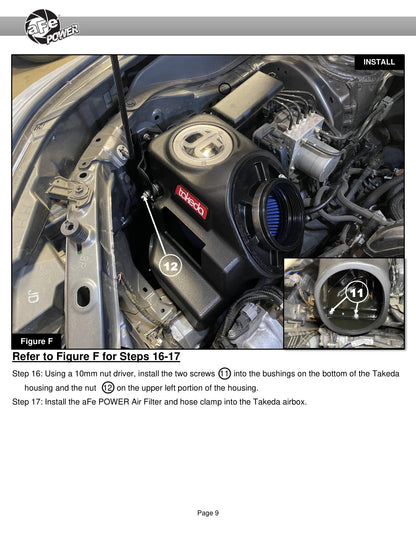aFe 19-21 Subaru Forester 2.5L H4 Takeda Momentum Air Intake w/ Pro DRY S Filter (56-70042D)