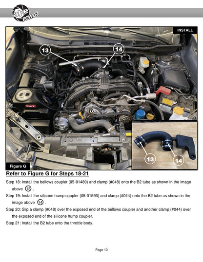 aFe 19-21 Subaru Forester 2.5L H4 Takeda Momentum Air Intake w/ Pro DRY S Filter (56-70042D)