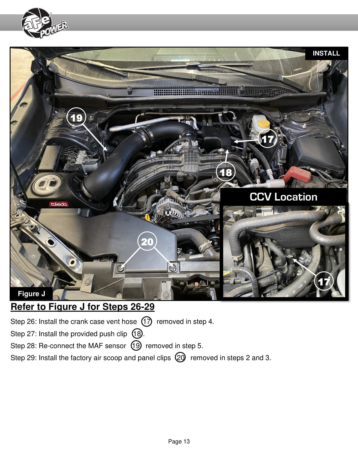 aFe 19-21 Subaru Forester 2.5L H4 Takeda Momentum Air Intake w/ Pro DRY S Filter (56-70042D)