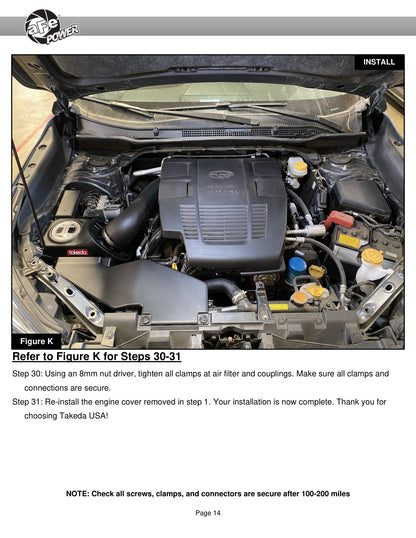 aFe 19-21 Subaru Forester 2.5L H4 Takeda Momentum Air Intake w/ Pro DRY S Filter (56-70042D)