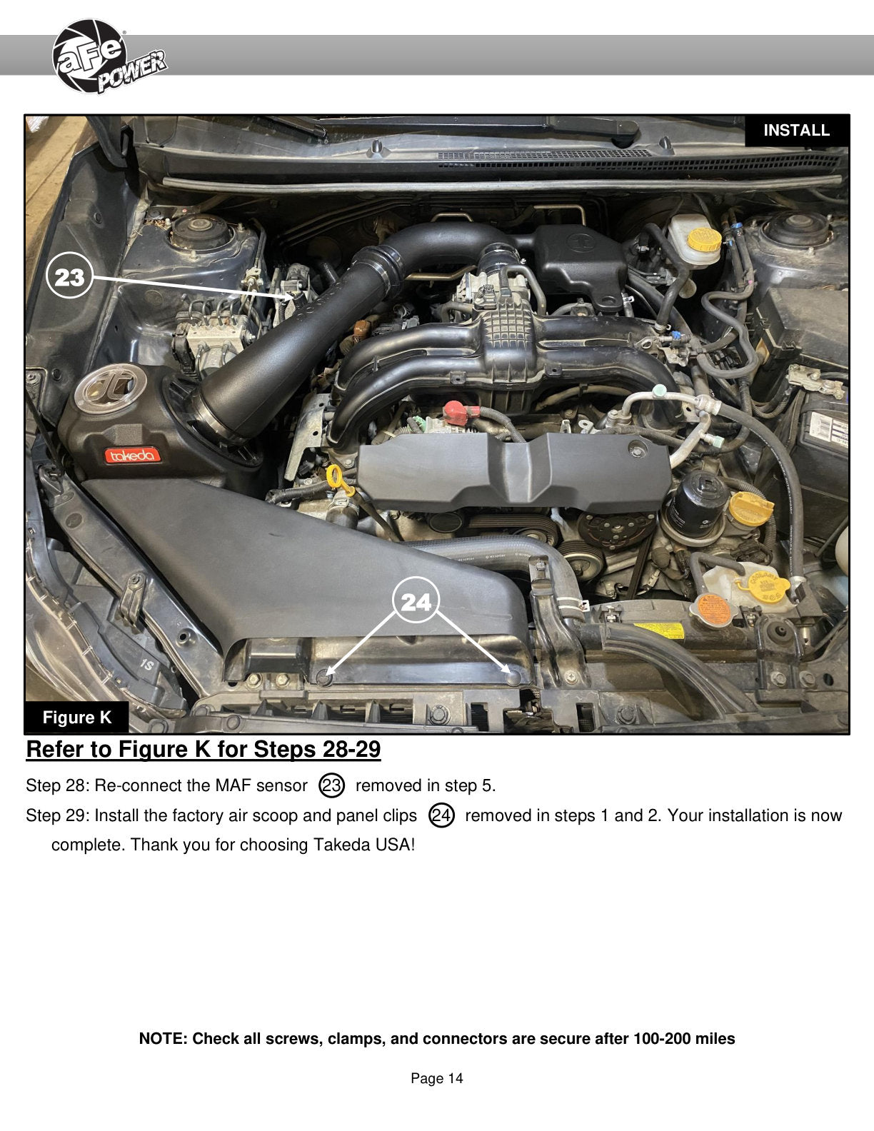 aFe Takeda Momentum Pro 5R Cold Air Intake | Subaru Impreza H4 2.0L (12-16) (56-70043R)