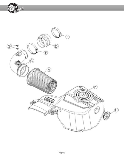 aFe Takeda Stage-2 PDS AIS 7.5" Pro 5R Intake | Mazda 3 2.5T (21-22) (56-70045R)