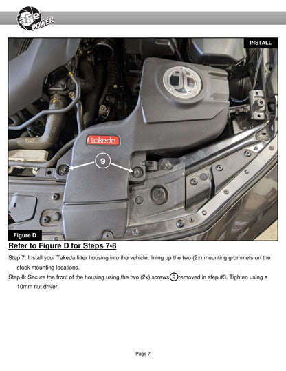 aFe Takeda Stage-2 PDS AIS 7.5" Pro 5R Intake | Mazda 3 2.5T (21-22) (56-70045R)