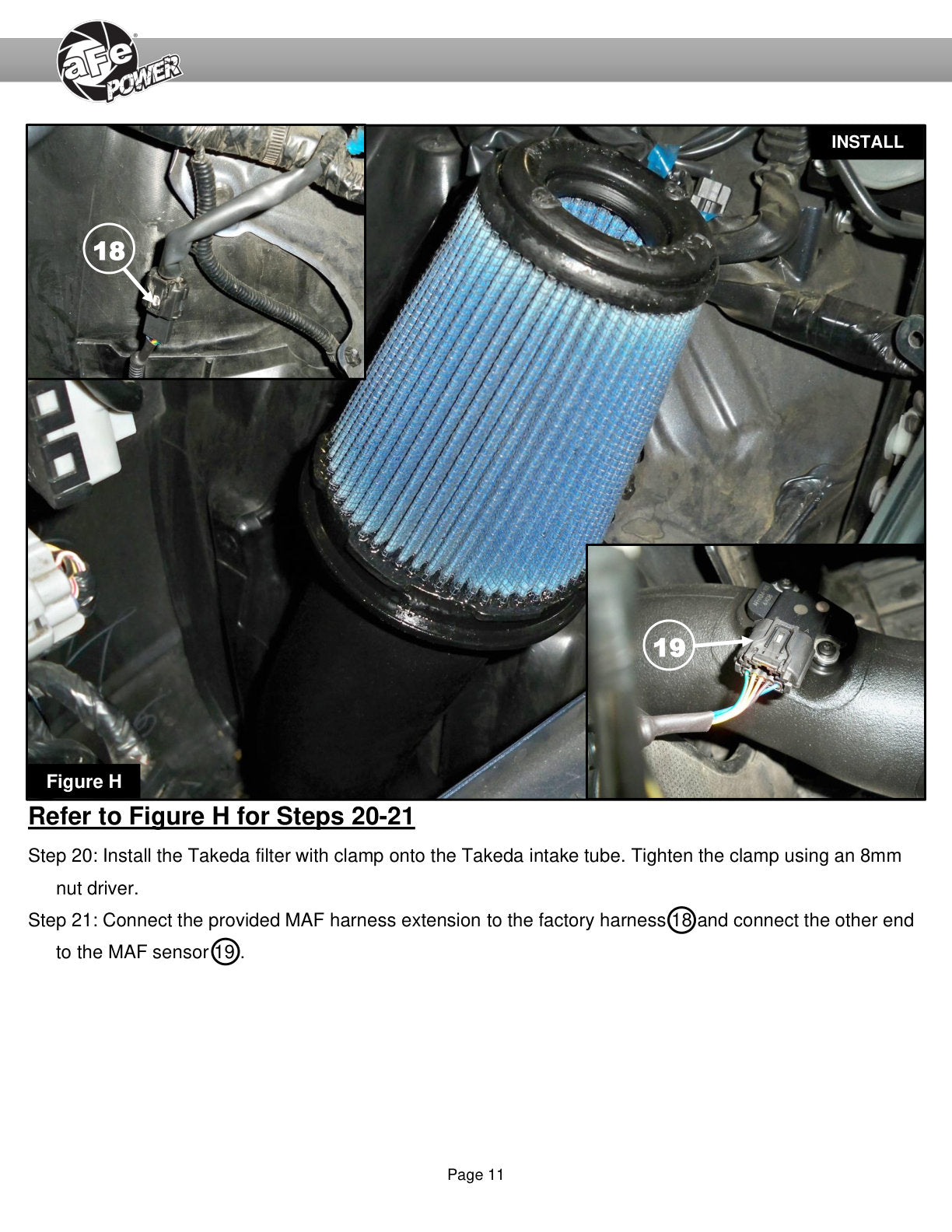 aFe 6" Takeda Intake System w/ Pro 5R Filter | Subaru Forester 14-18 H4-2.0L (56-70049R)