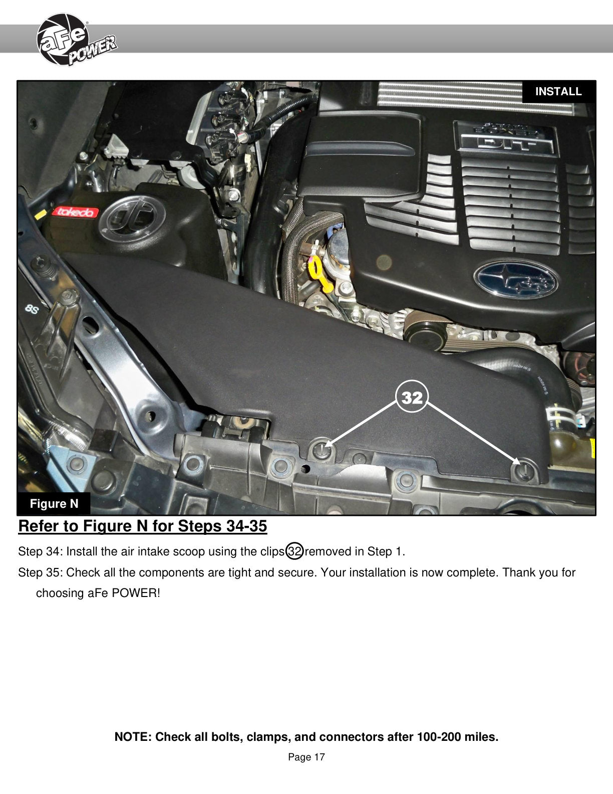 aFe 6" Takeda Intake System w/ Pro 5R Filter | Subaru Forester 14-18 H4-2.0L (56-70049R)