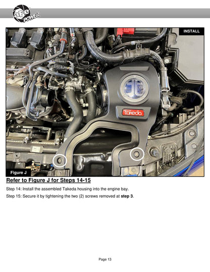 aFe Takeda Momentum Cold Air Intake w/ Pro 5R Filter | Honda Civic L4 1.5L (22-23) (56-70053R)