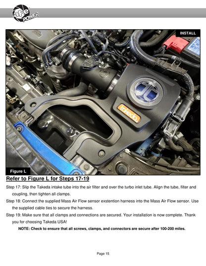 aFe Takeda Momentum Cold Air Intake w/ Pro 5R Filter | Honda Civic L4 1.5L (22-23) (56-70053R)