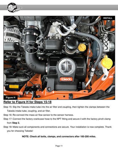aFe Takeda Momentum Pro 5R Cold Air Intake | Toyota GR86/Subaru BRZ (22-23) (56-70056KN)