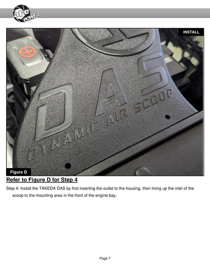 aFe Dynamic Air Scoop for 56-70033D and 56-70033R
