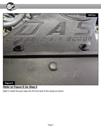 aFe Dynamic Air Scoop for 56-70033D and 56-70033R