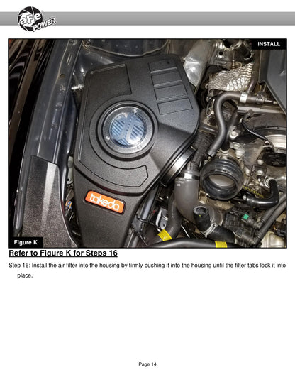 aFe Momentum Intake w/ Pro Dry S Filter | Kia Stinger (22-23) (56-70060D)