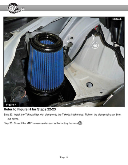 aFe Takeda Momentum Pro 5R Cold Air Intake Filter | Subaru Outback (20-24) (56-70063R)