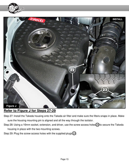 aFe Takeda Momentum Pro 5R Cold Air Intake Filter | Subaru Outback (20-24) (56-70063R)
