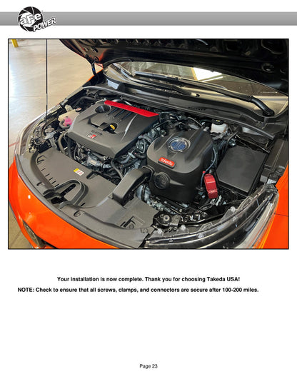 aFe Takeda Momentum Intake w/ Pro DRY S Filter | Toyota GR Corolla (23-24) (56-70065D)