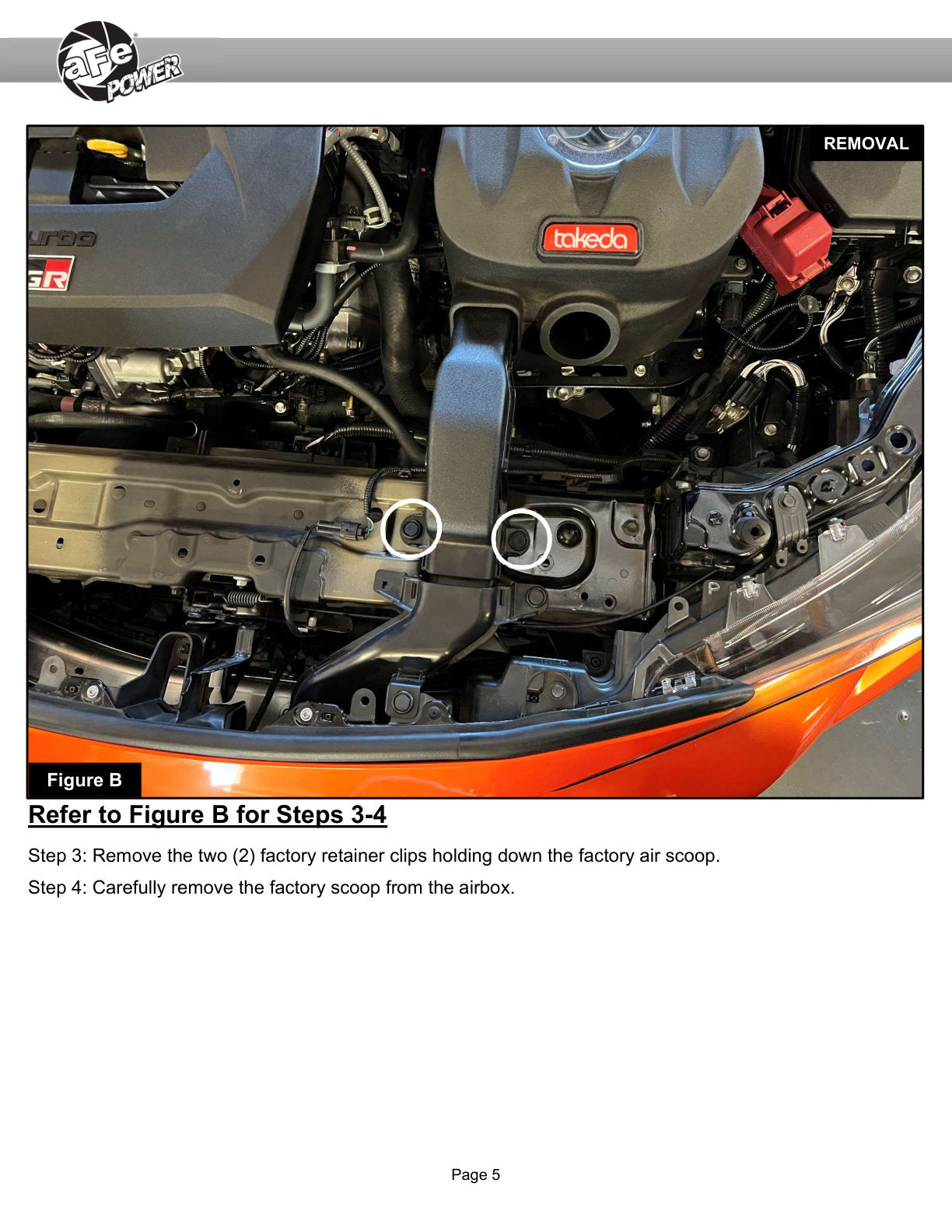 aFe Dynamic Air Scoop for Takeda Intakes | Fits Takeda Momentum CAI (56-70065S)