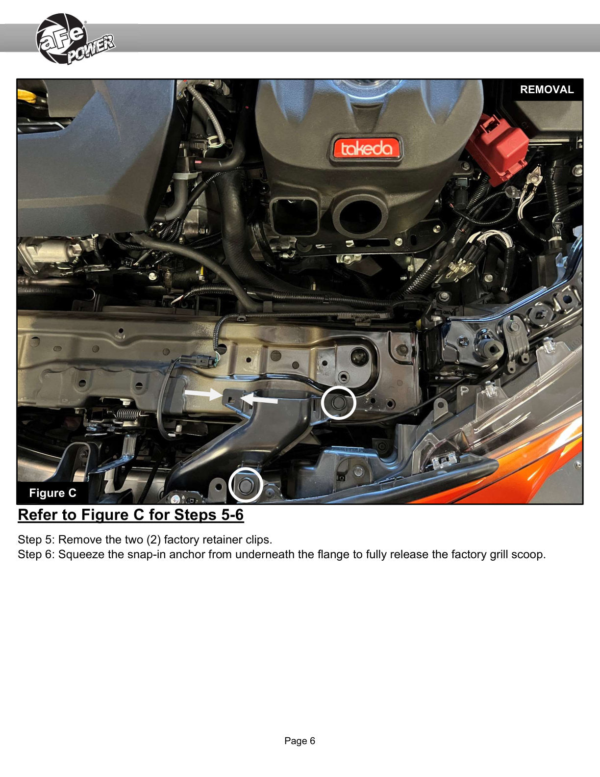 aFe Dynamic Air Scoop for Takeda Intakes | Fits Takeda Momentum CAI (56-70065S)