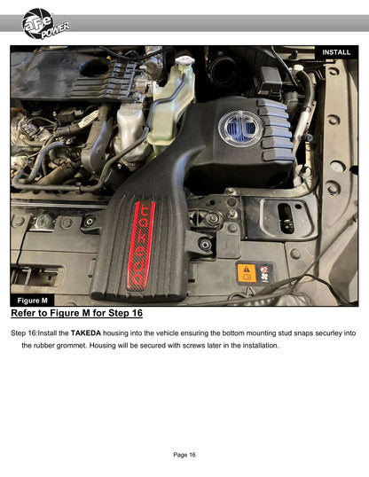 aFe Takeda Sealed Intake w/ Pro DRY S Filter Mazda CX-90 24-25 L6-3.3L (t)