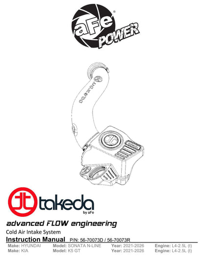 aFe Takeda Momentum Pro 5R Cold Air Intake | Kia K5 15-26 (56-70073R)