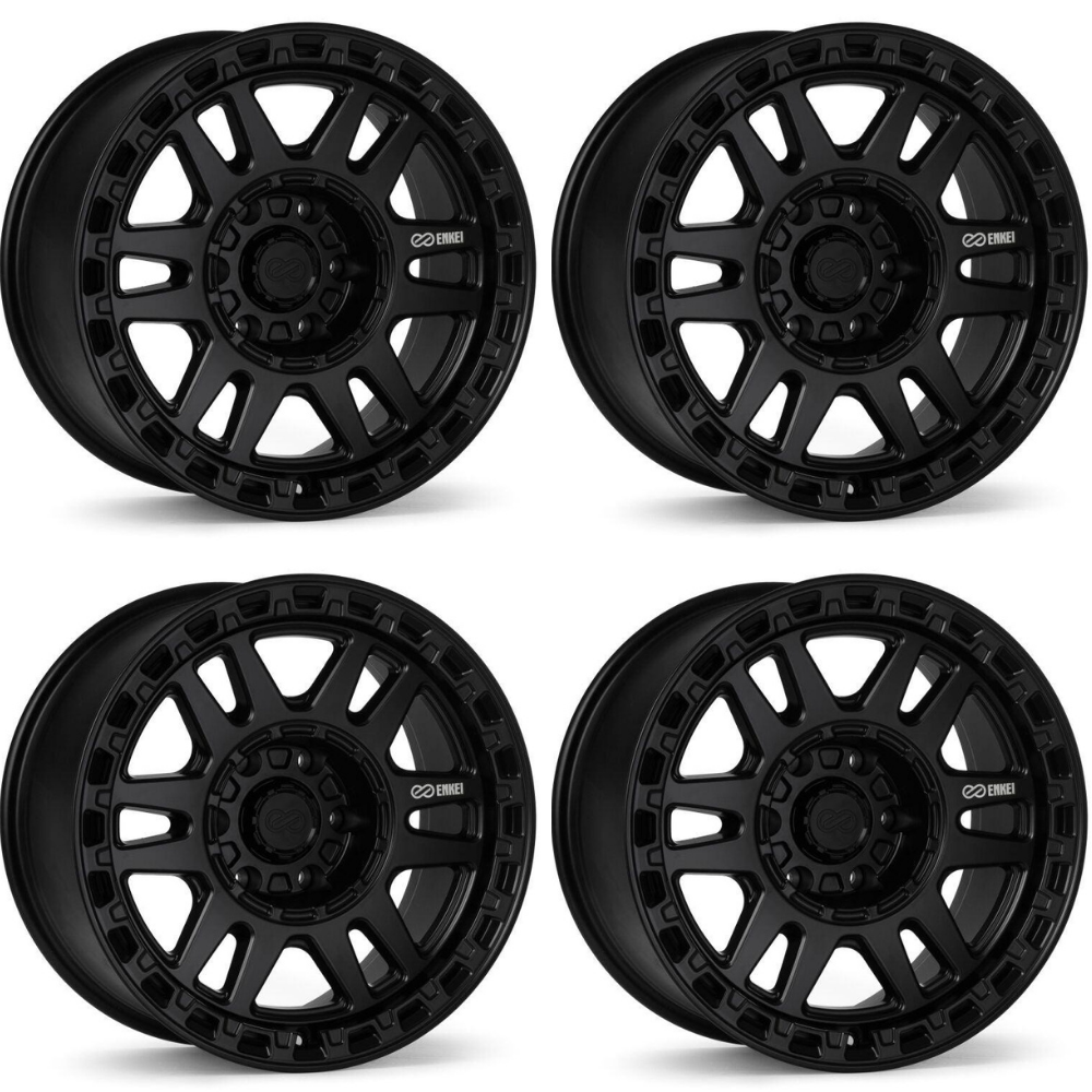 (set of 4) Enkei Trail-Tracker Matte Black | 20x9" +39mm | 6x139.7mm Wheel