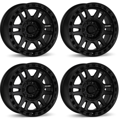 (set of 4) Enkei Trail-Tracker Matte Black | 18x9" +12mm | 6x135mm Wheel