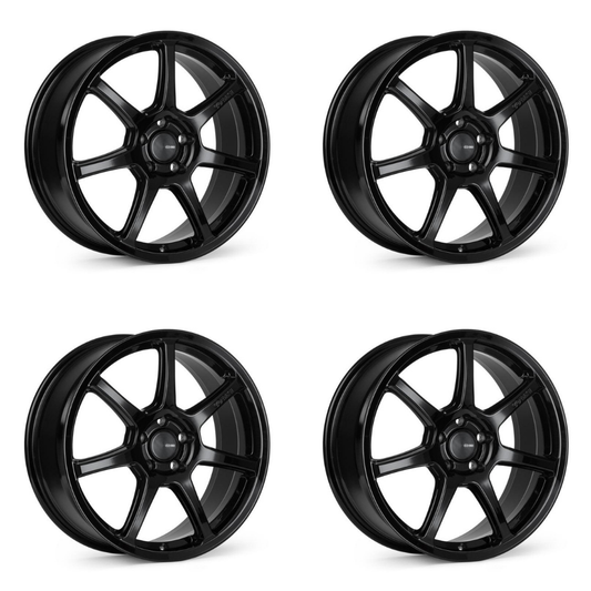 (set of 4) Enkei Imola2 Gloss Black | 19x8" +35mm | 5x114.3mm Wheel
