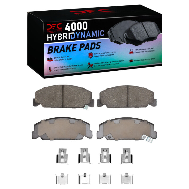 DFC 84-00 Honda Civic/CRX Front HybriDynamic Brake Pads & Hardware Kit (4000-0273-01)