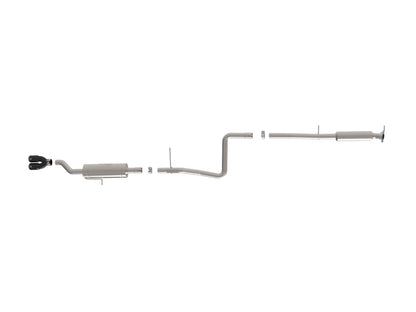 aFe Takeda Series 2 1/2in 304 SS Cat-Back | Ford Fiesta (14-19) L4-1.6L w/ Black Tip (49-33134-B)